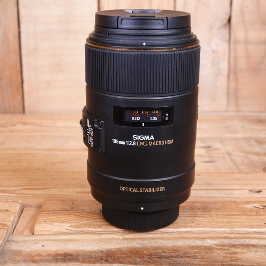 Used Sigma AF EX DG 105mm F2.8 Macro OS HSM Lens - Nikon Fit