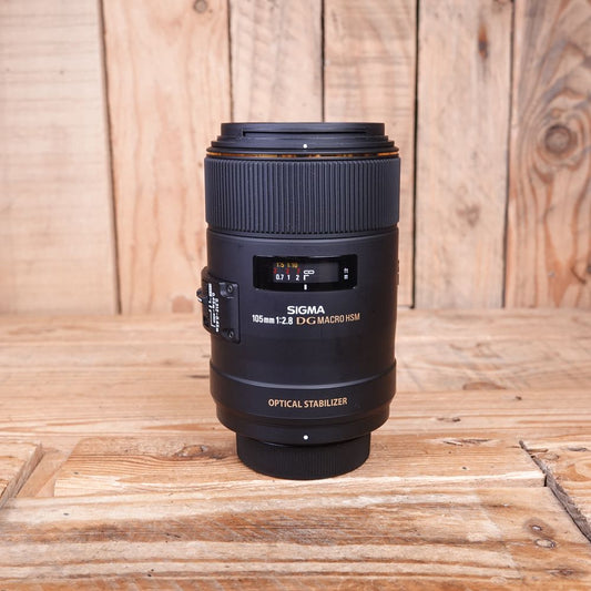 Used Sigma AF EX DG 105mm F2.8 Macro OS HSM Lens - Nikon Fit