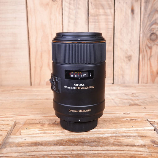 Used Sigma AF EX DG 105mm F2.8 Macro OS HSM Lens - Nikon Fit