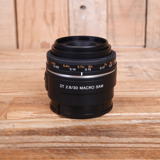 Used Sony AF DT 30mm F2.8 Macro SAM A Mount Lens