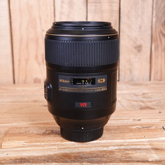 Used Nikon AF-S 105mm F2.8 G VR Micro Lens