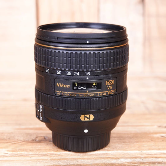 Used Nikon 16-80mm f2.8-4 E ED AF-S DX VR Lens