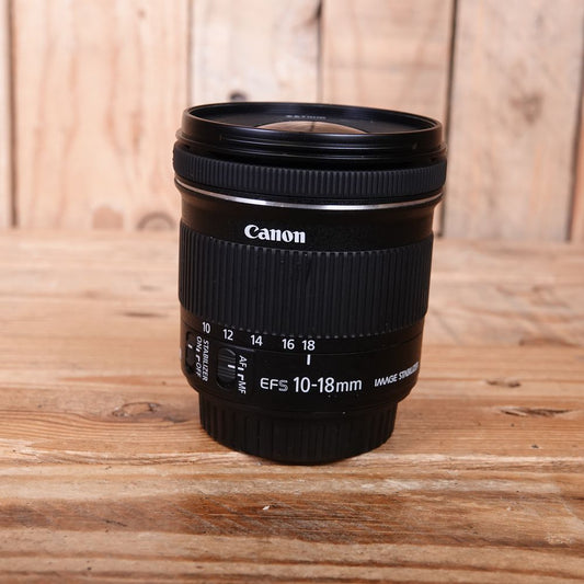 Used Canon EF-S 10-18mm F4.5-5.6 IS STM Lens