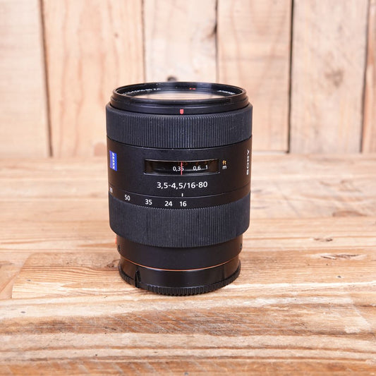 Used Sony DT Zeiss Vario-Sonnar 16-80mm F3.5-4.5 ZA A-mount Lens