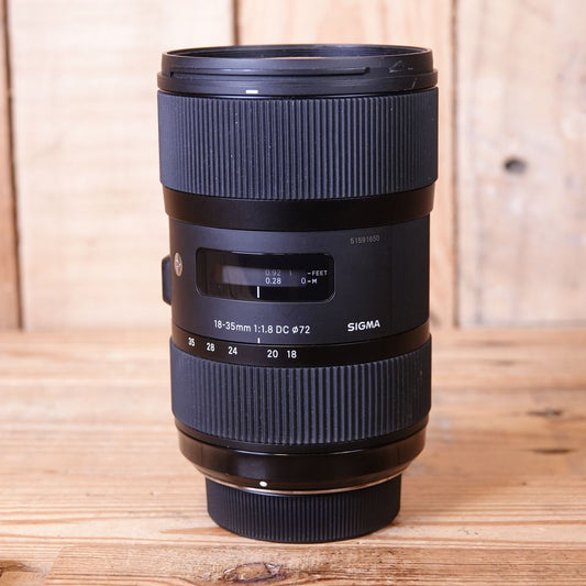 Used Sigma AF 18-35mm F1.8 DC Art Lens - Nikon Fit