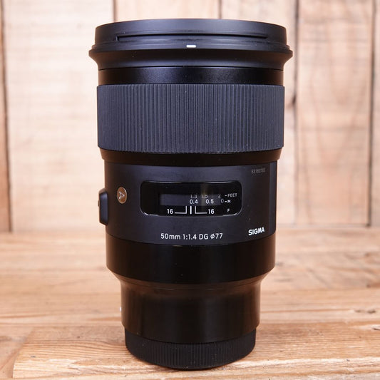 Used Sigma 50mm F1.4 DG HSM Sony E Fit Lens