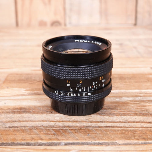 Used  Carl Zeiss 50mm F1.7 T* Planar Lens for contax