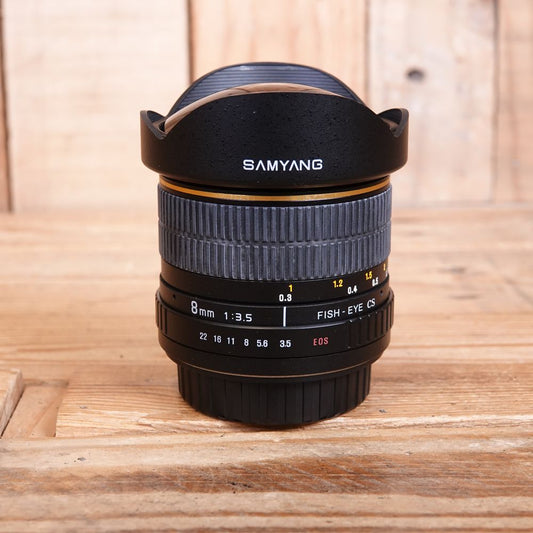 Used Samyang 8mm F3.5 Fish-Eye CS Lens - Canon Fit