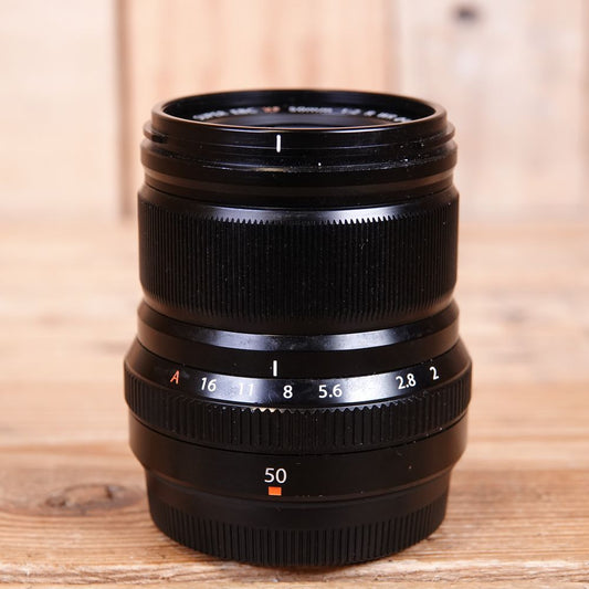 Used Fujifilm XF 50mm F2 Black R WR Fujinon Lens