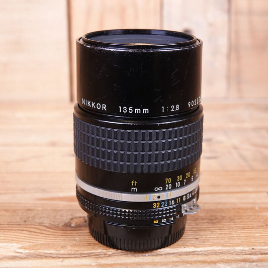 Used Nikon MF 135mm f2.8 Nikkor Ai Lens