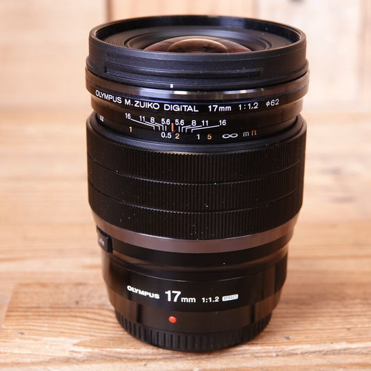 Used Olympus 17mm F1.2 ED PRO Micro Four Thirds Lens