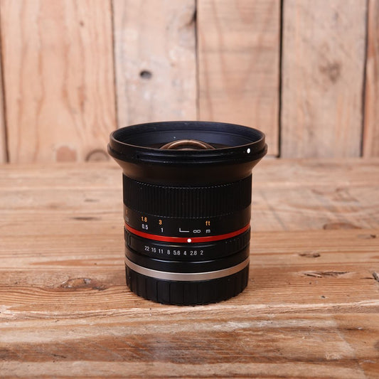 Used Samyang 12MM F2 NCS CS Sony E Fit Lens