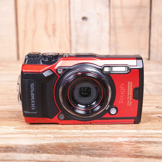 Used Olympus Stylus TG-6 Red Tough Digital Camera