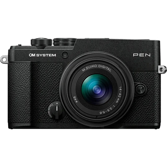 OM System PEN Digital Camera with 14-42mm III Lens - Black