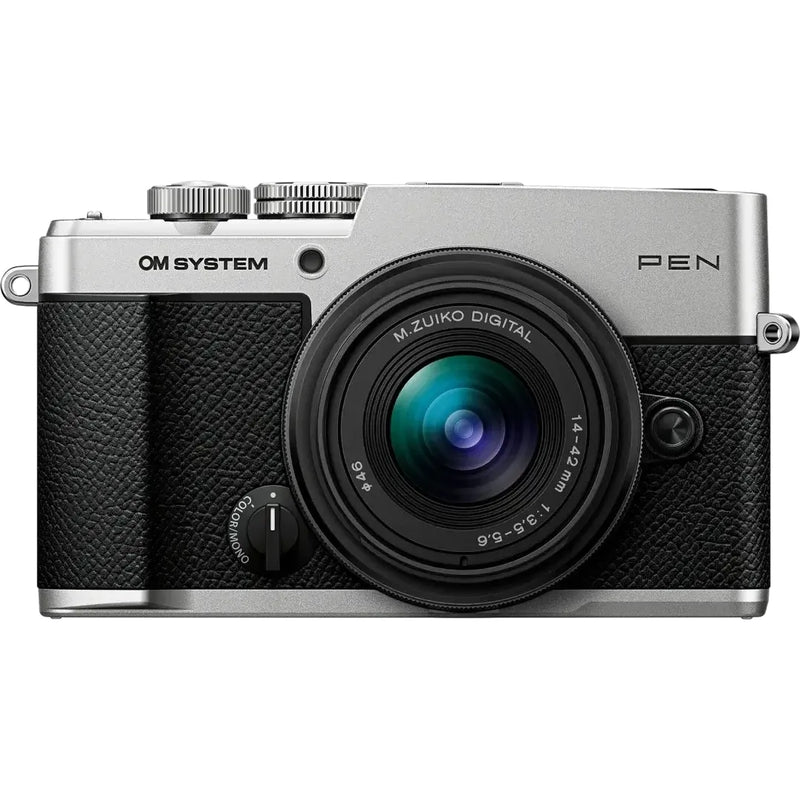 OM System PEN Digital Camera with 14-42mm III Lens - Silver