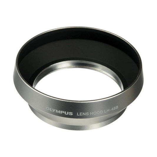 Olympus LH-48B Metal Silver Lens Hood for M.ZUIKO 17mm Lens