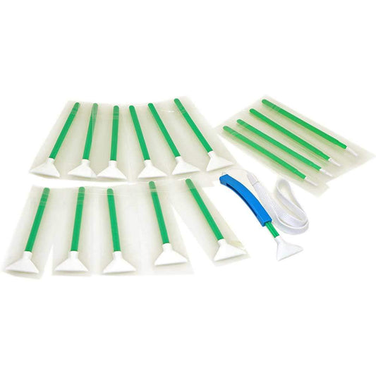 VisibleDust Green Ultra MXD-100 1.3x Vswabs, Corner Swabs, and CurVswab Handles Set