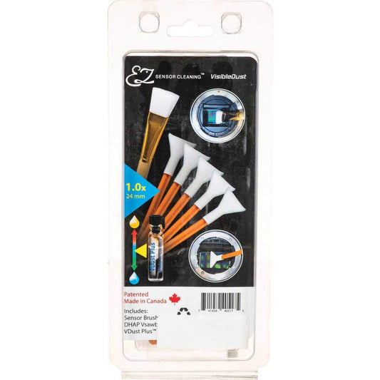 Visible Dust EZ Sensor Cleaning Kit PLUS 1.0x With Orange Vswabs and VDust Plus and Sensor Brush