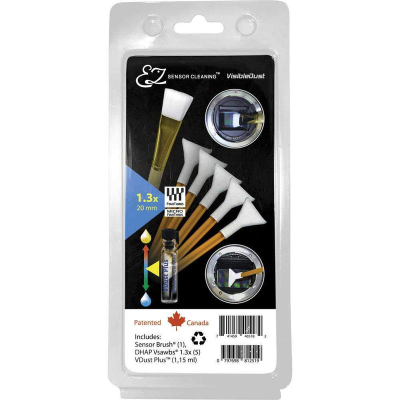 Visible Dust EZ Sensor Cleaning Kit PLUS 1.3x With Orange Vswabs and VDust Plus and Sensor Brush Image 1