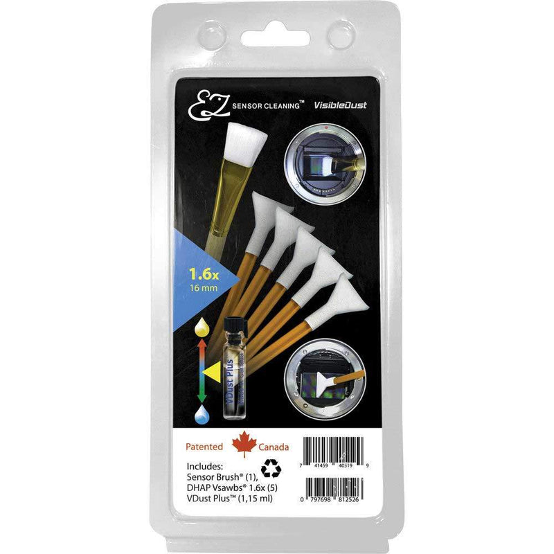 Visible Dust EZ Sensor Cleaning Kit PLUS 1.6x With Orange Vswabs and VDust Plus and Sensor Brush Image 1