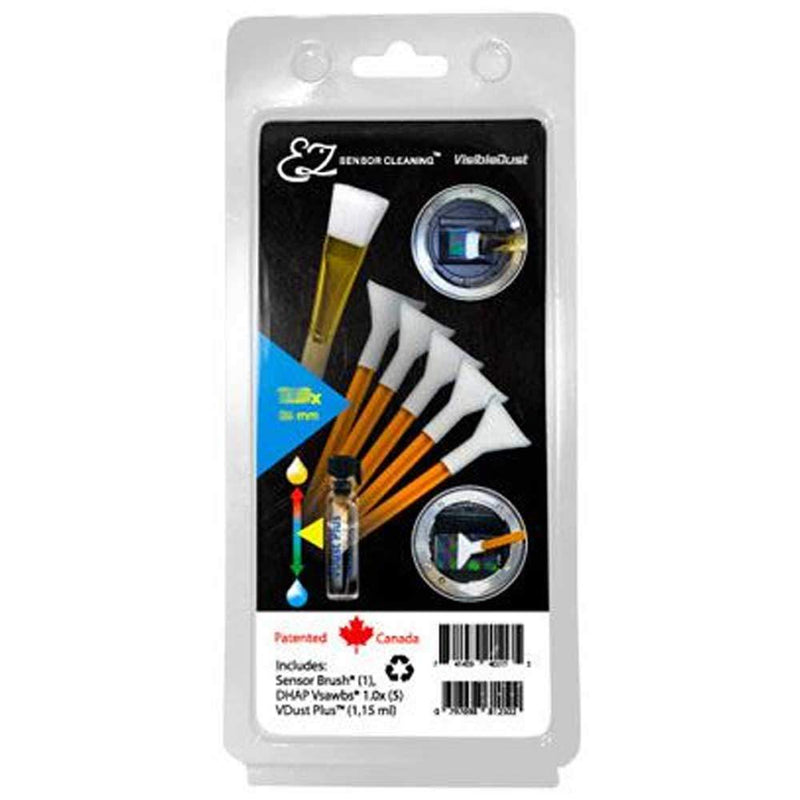 VisibleDust EZ Sensor Cleaning Kit PLUS with VDust Plus, 5 Green 1.6x Vswabs and Sensor Brush Image 1