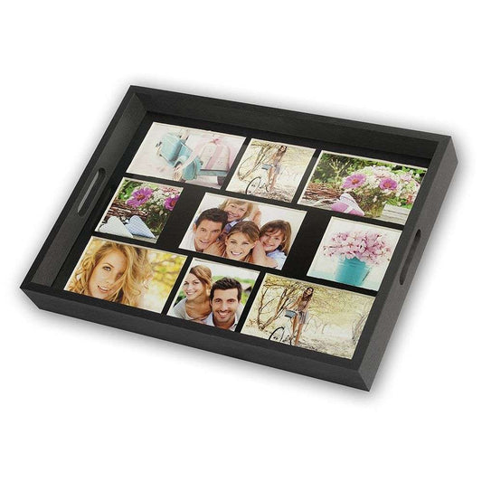 Wooden Photo Tray for 9 Photographs Image 1