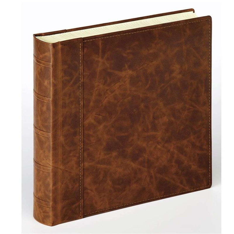 Walther Madrid Genuine Leather Brown Traditional Photo Album - 80 Sides Image 1