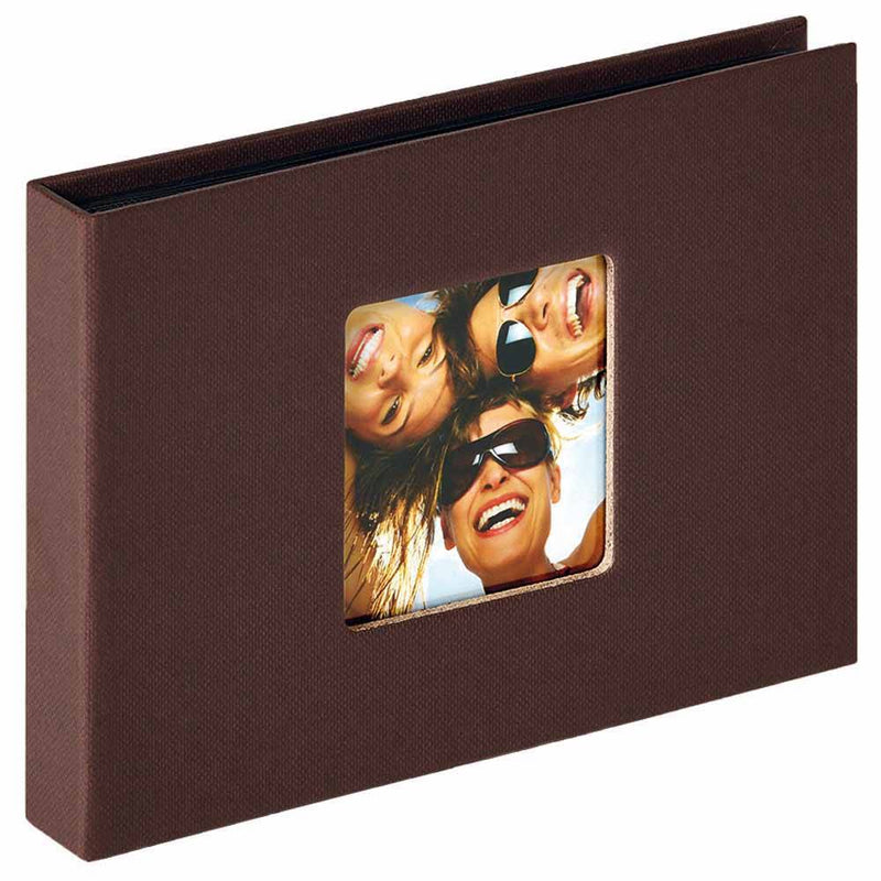 Walther Fun 6x4 Slip In Dark Brown Mini Photo Album - 36 Photos Image 1