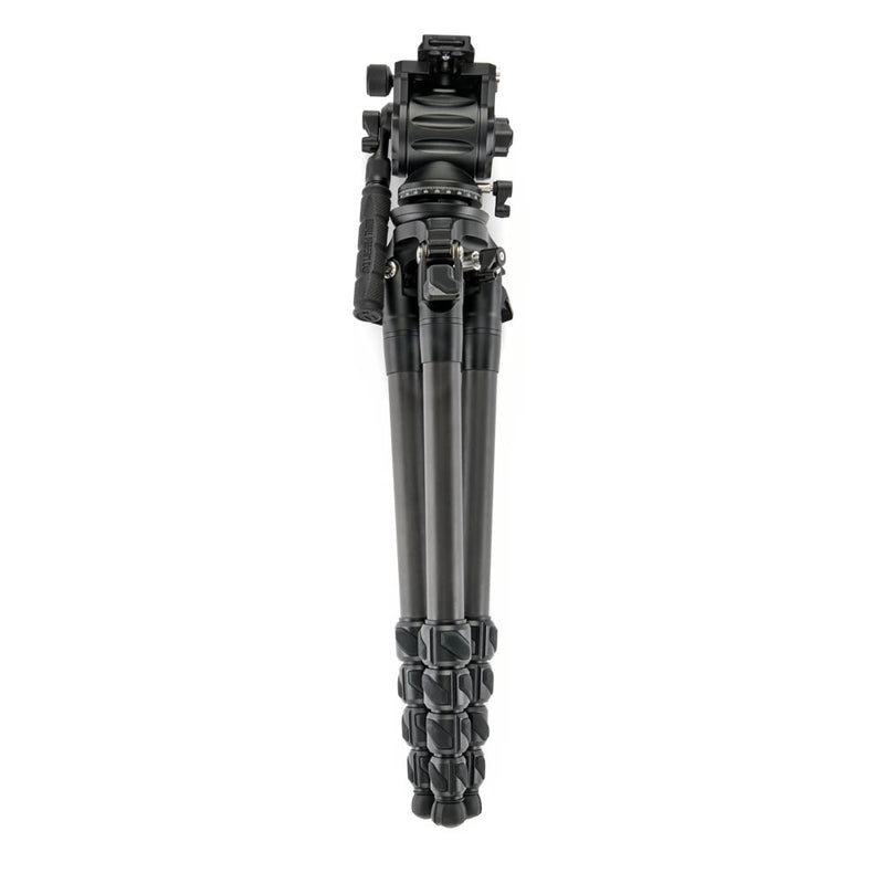 3 Legged Thing Wes Carbon Fibre Travel-Friendly Levelling Base Tripod Kit – Black