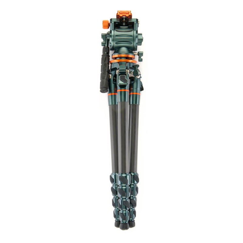 3 Legged Thing Wes Carbon Fibre Travel-Friendly Levelling Base Tripod Kit – Grey