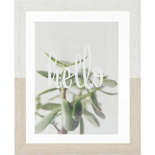 Kenro Terrino 7x5 Floating Photo Frame - White/Natural