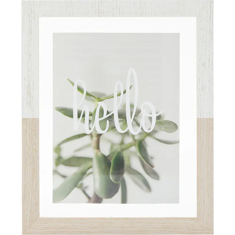 Kenro Terrino 7x5 Floating Photo Frame - White/Natural