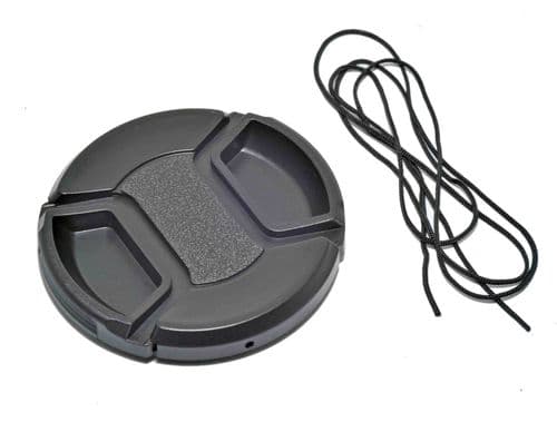 Kood 62mm Centre-Pinch Snap-On Front Lens Cap with Keep Cord