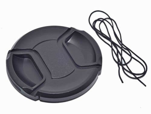 Kood 77mm Centre-Pinch Snap-On Front Lens Cap with Keep Cord