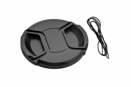 Kood 82mm Centre-Pinch Snap-On Front Lens Cap with Keep Cord