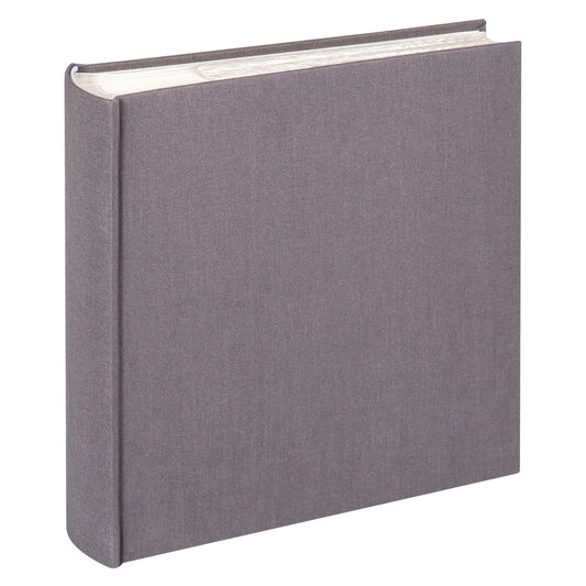 grey photo album on a white background