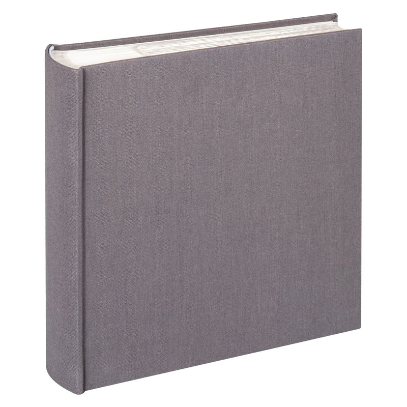 grey photo album on a white background