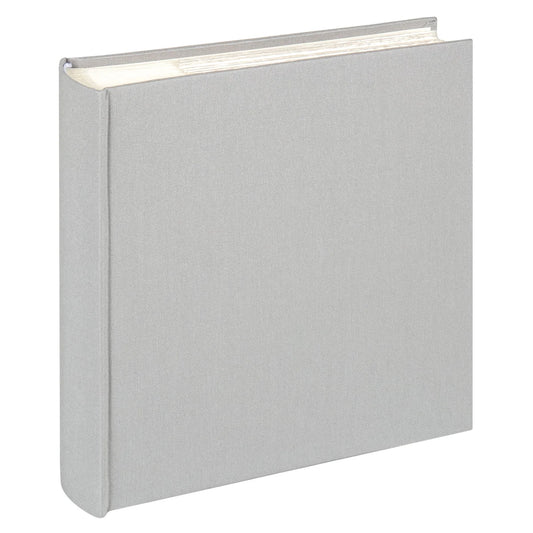 Grey photo album on a white background