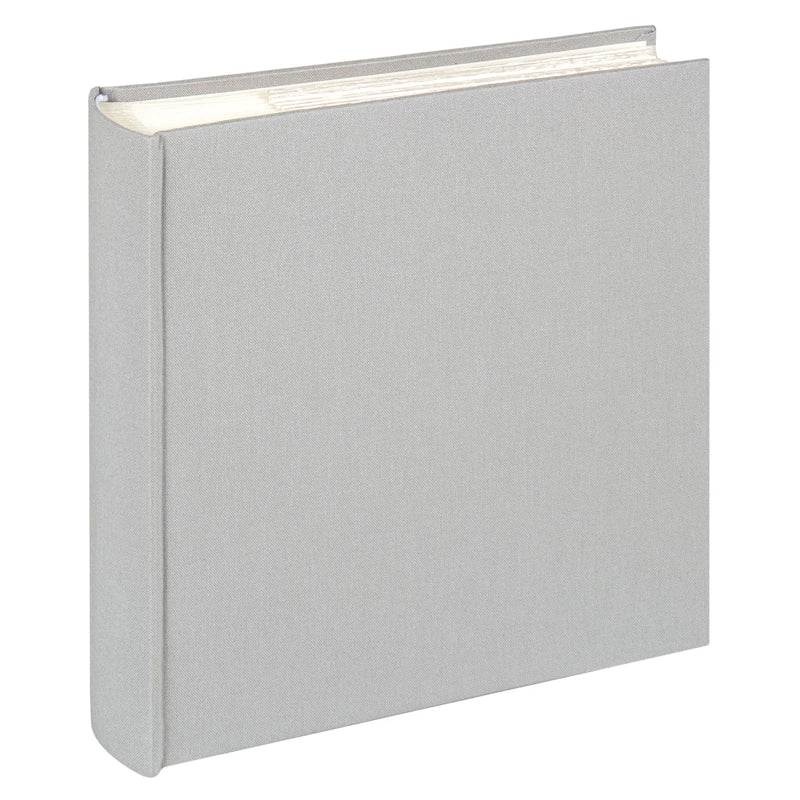Grey photo album on a white background