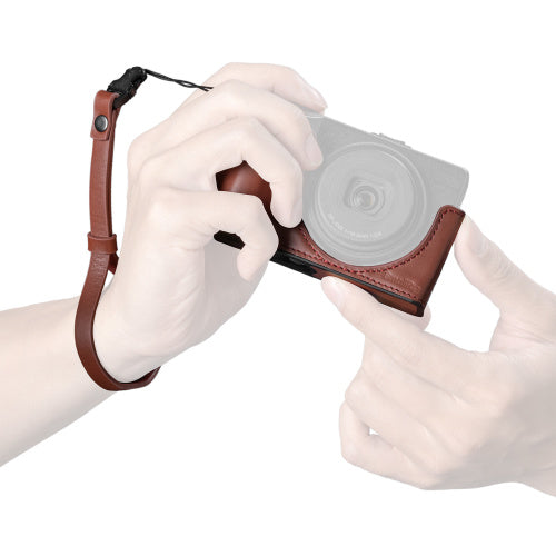 SmallRig 5678 Leather Case Kit for RICOH GR IV, GR III, GR IIIx, GR III HDF & GR IIIx HDF (Brown/Red)