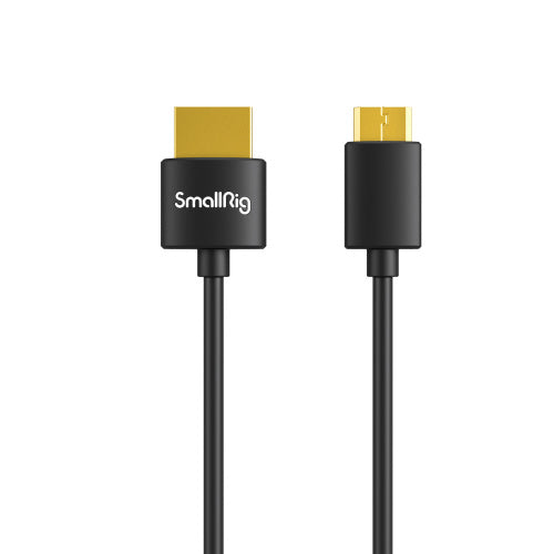 SmallRig 3041 Ultra Slim 4K Mini HDMI to HDMI Cable (Mini HDMI Type C to Full-Size HDMI Type A, 55cm)