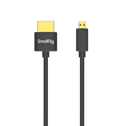 SmallRig 3043B Ultra Slim 4K Micro HDMI to HDMI Cable (Micro HDMI Type D to Full-Size HDMI Type A, 55cm)